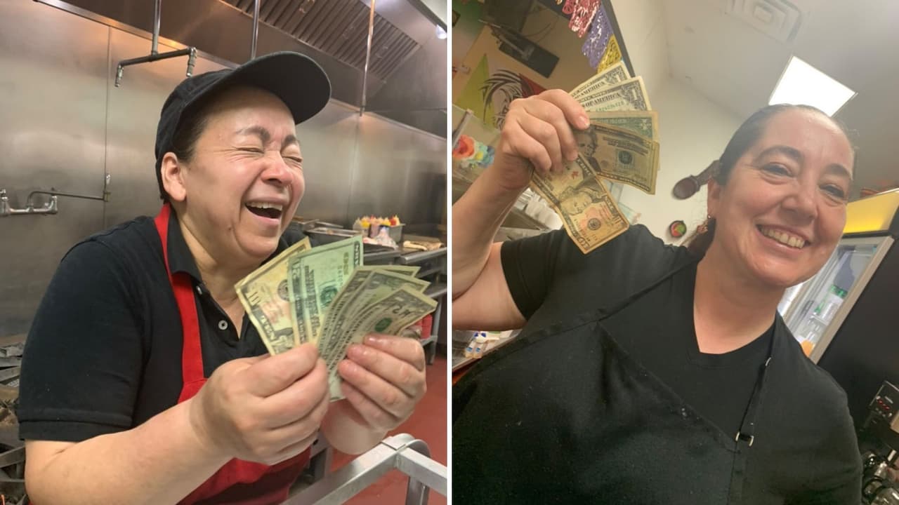 Las empleadas del restaurante de comida mexicana ‘Doña Lencha’ recibieron 100 dólares de propina por parte de un solo cliente. Esto luego de que el restaurante salió en un reportaje de Noticias23 sobre el valor de las propinas.
<br>