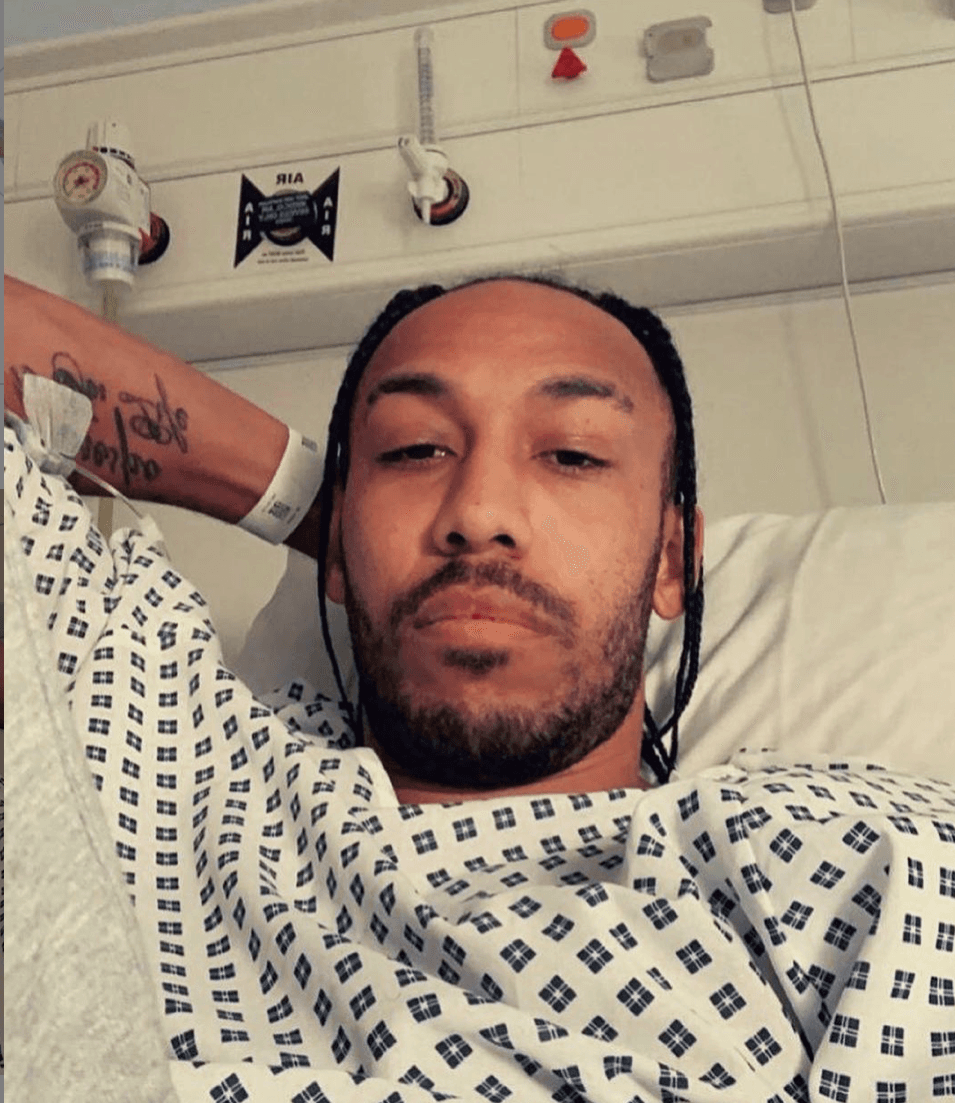 Pierre-Emerick Aubameyang fue hospitalizado por malaria