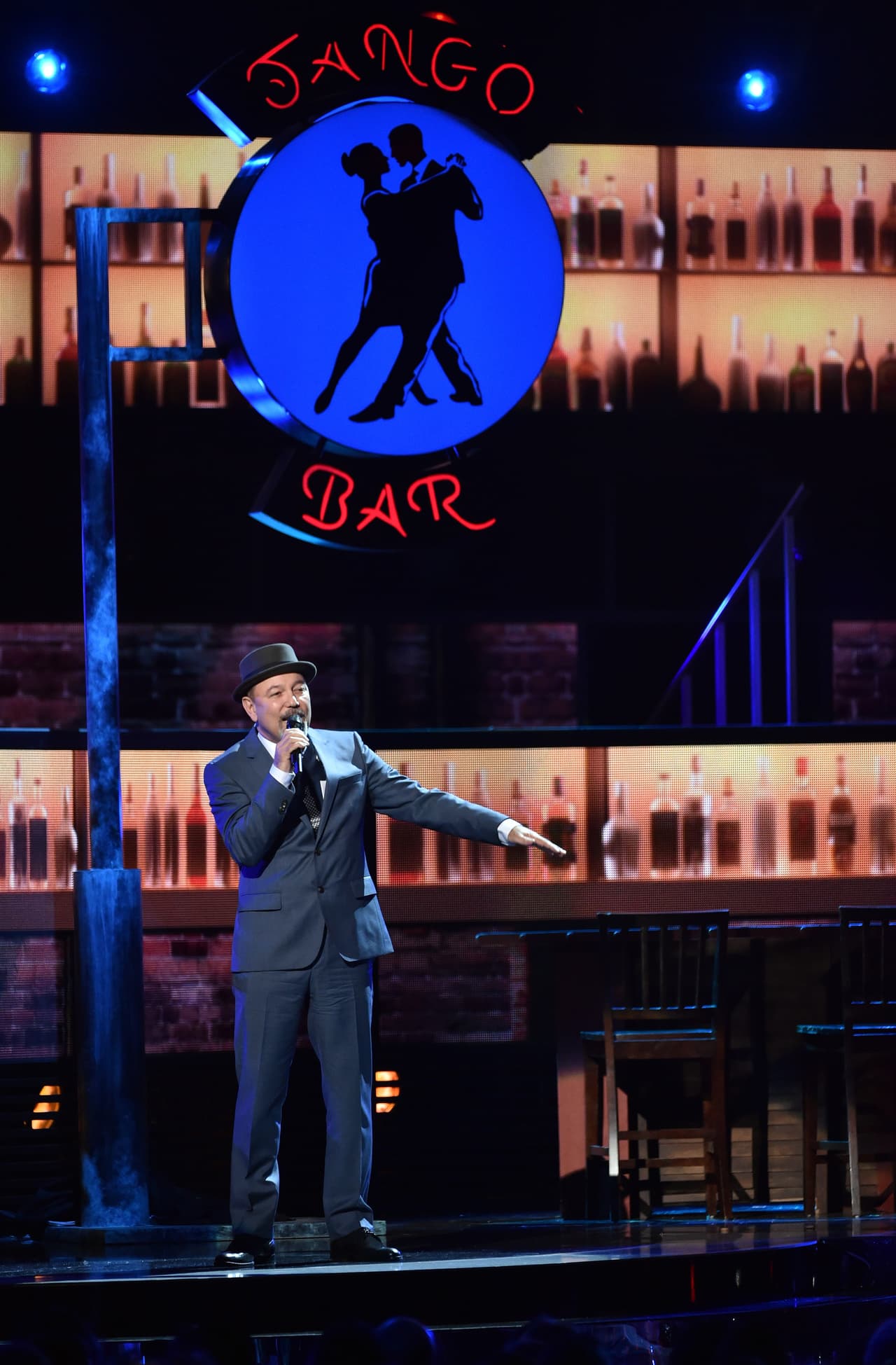 En 2014 Rubén Blades subió dos veces al escenario: a interpretar algo de su material Tangos y por su Latin GRAMMY al Mejor Álbum de Tango.