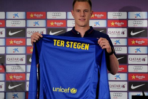 Ter Stegen fue presentado con el Barcelona