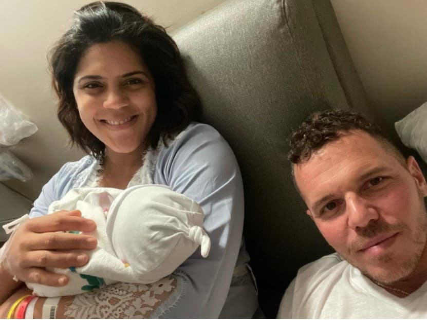 La dominicana compartió las tiernas postales de la oficialmente familia Zampogna, en donde pudimos ver por primera vez a los tres juntos: Francisca, Francesco y Gennaro.