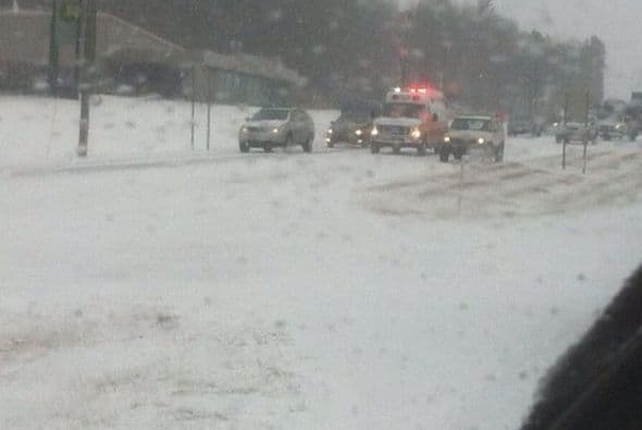 Celeste Madrid de Alabama, compartió una segunda fotografía que muestra el avance de una ambulancia.