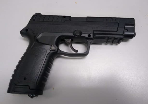 A student overhead another student saying they had a firearm in a backpack at Lamar High School today. @ArlingtonPD officers located the suspect who is 15-years of age. Replica imitation firearms have no place in our schools... period! We need to bolster our laws on fake guns.