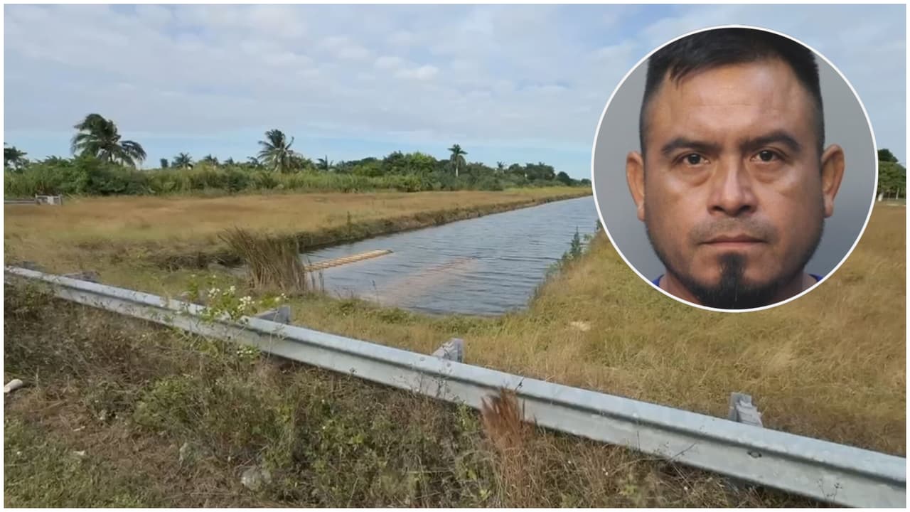 Hombre es acusado de asesinar a su novia y dejar el cadáver en un canal de Miami-Dade