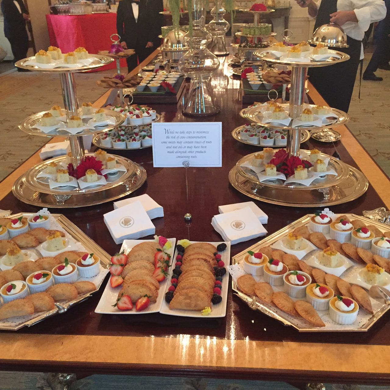 Mesa de postres en la cena de Cinco de mayo en la Casa Blanca, 2016.