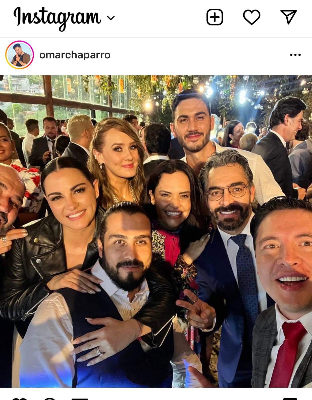 También se pudo ver a Omar Chaparro gozar al máximo la fiesta.