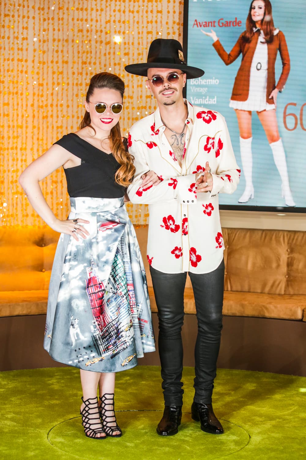 Los hermanitos Jesse y Joy, así se lucieron en la Alfombra.