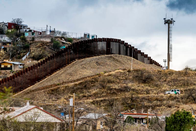 La frontera entre Estados Unidos y México.