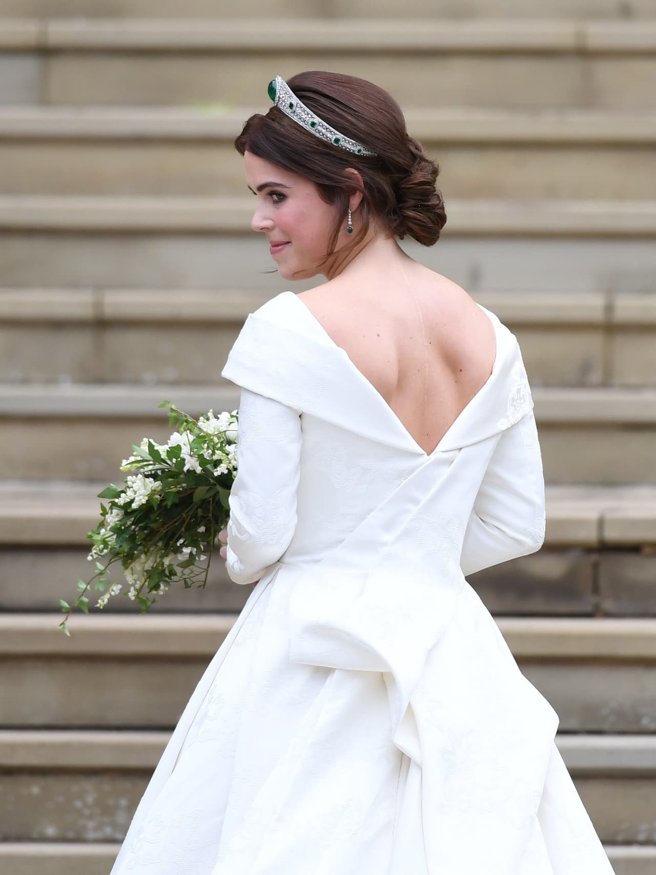 Eugenie de York sabía que llamaría la atención y aprovechó para
<b> enviar un potente mensaje </b>el día de su boda.