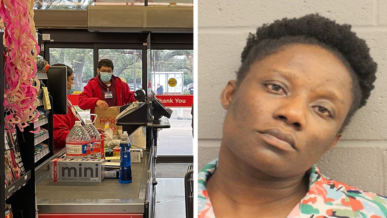Acusan a una mujer de agredir a un empleado de H-E-B por negarle usar una caja registradora