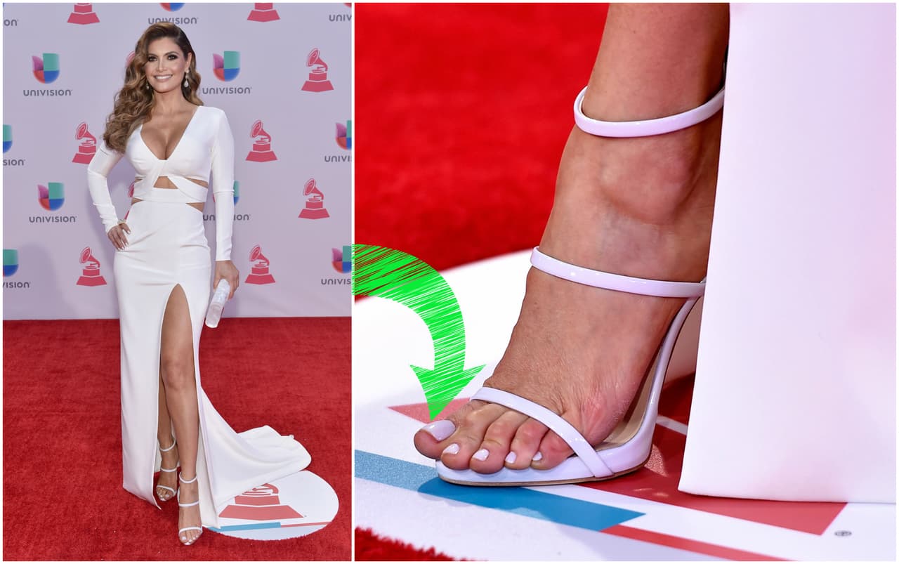 Chiquinquirá Delgado es una de las mejor vestidas en cada alfombra donde se para, pero de acuerdo con su outfit, también va el color de las uñas de los pies. ¡Super cute!