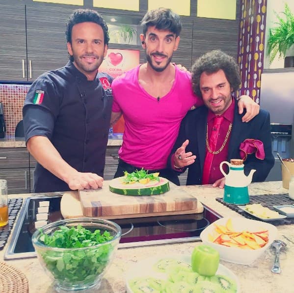 El Chef Oropeza nos sorprendión con una saludable pizza de sandía.