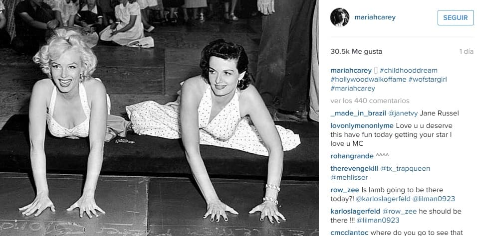 Días atrás mostró en Instagram esta imagen donde revela que soñaba con esto desde niña.