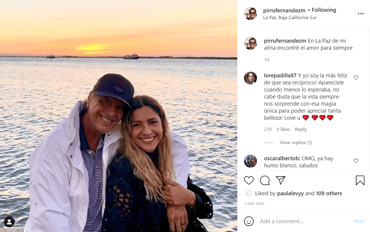 La soltería le duró poco, pues este 4 de abril presentó a su nueva novia con un romántico mensaje: "En La Paz de mi alma encontré el amor para siempre", compartió en Instagram.