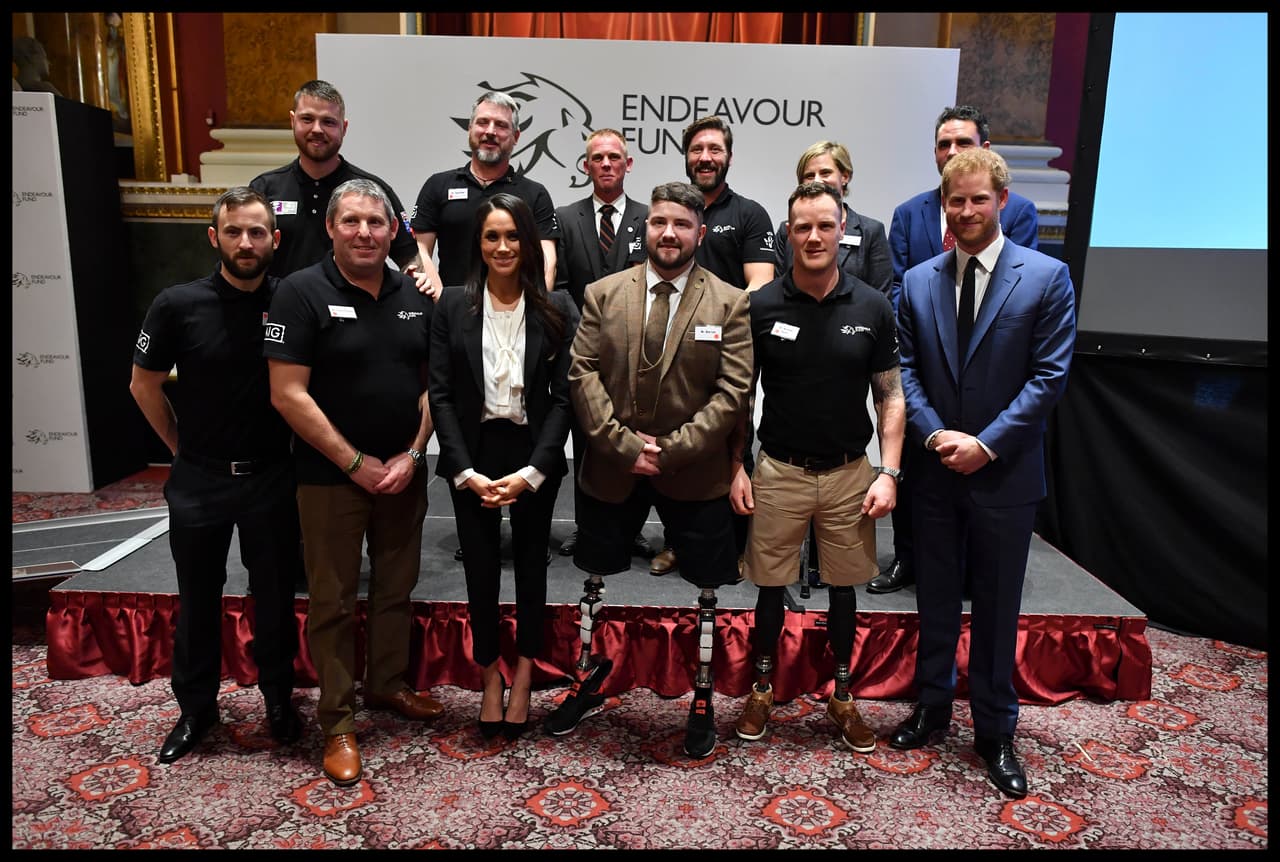 La ceremonia de los 'Endeavour Fund Awards' tiene un valor especial para el príncipe Harry, quien ayudó a establecer un fondo para apoyar la recuperación de los hombres y mujeres heridos en acciones militares.