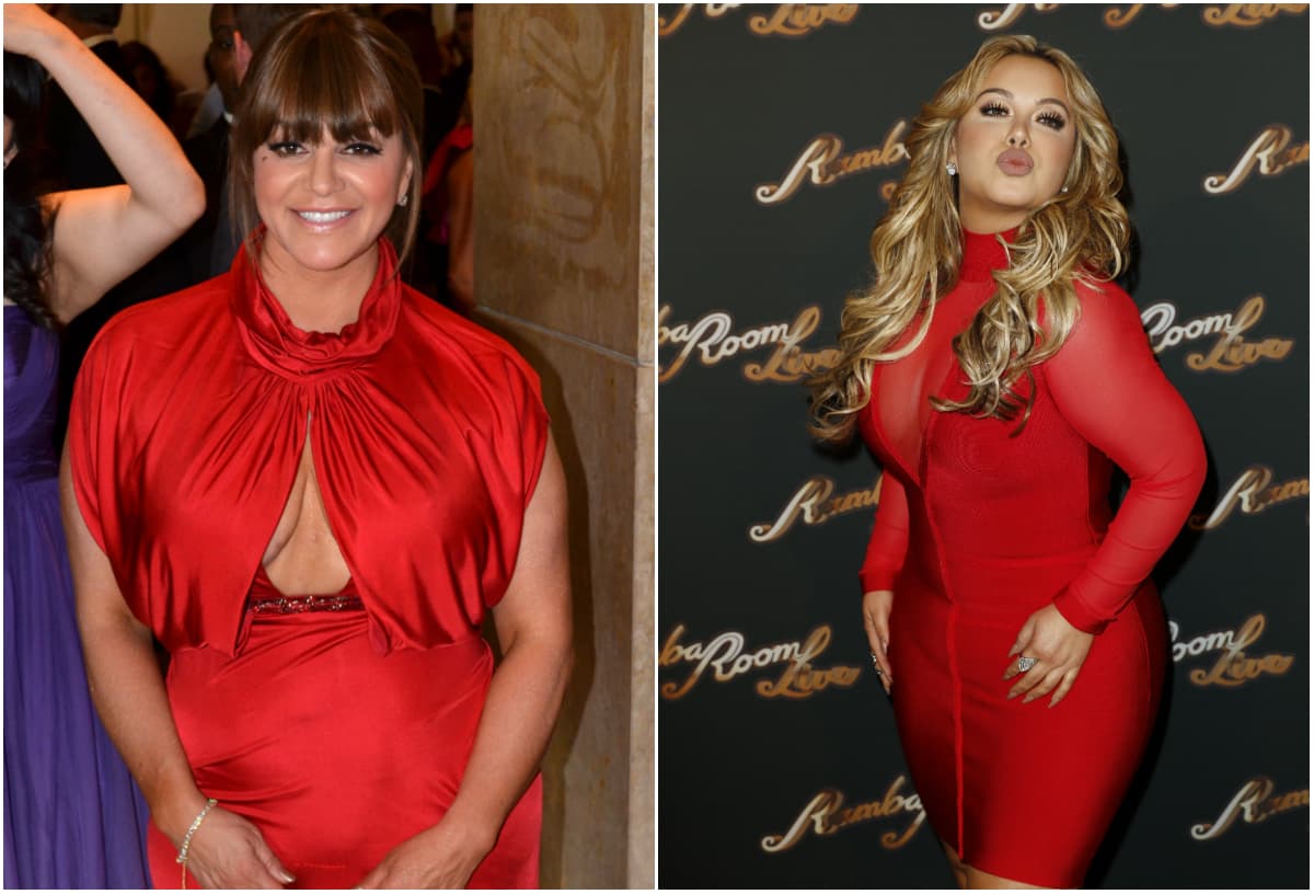 Y qué tal de rojo. Las críticas a su vestuario nunca le importó a Jenni y lo mismo pasa en la actualidad con Chiquis, aunque se vista de 'diablita'.