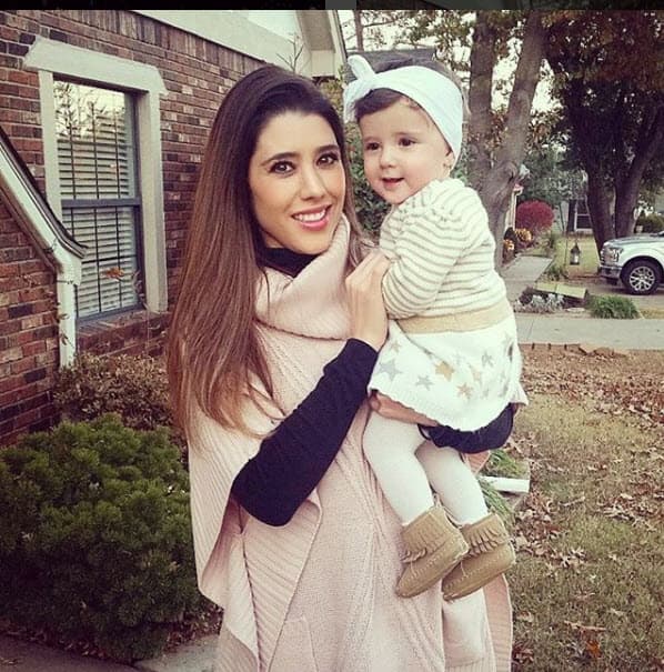 La hija de la actriz tiene 9 meses de nacida y ella continúa igual de guapa.