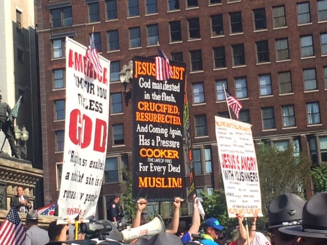 Masiva protesta de Black Live Matter en Cleveland, Ohio donde se celebra el segundo día de la Convención Nacional Republicana ante grandes medidas de seguridad.