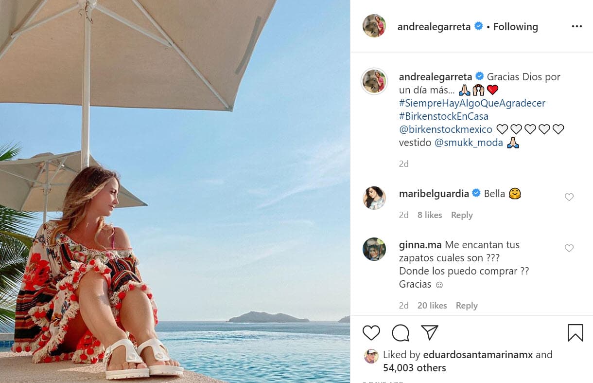 Ya de vuelta a la Ciudad de México, Legarreta publicó el viernes 29 de mayo
<b><a href="https://www.instagram.com/p/CAwW4Dij7M2/" target="_blank"> esta foto </a></b>en la que escribió: "Gracias Dios por un día más...". 
<br>