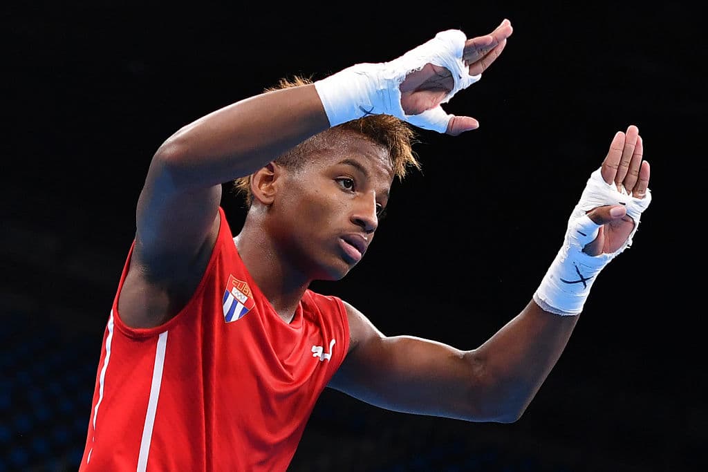 Joahnys Argilago celebra su triunfo de bronce.