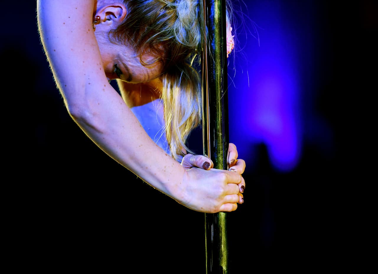 Stevie Sparkle, una de las bailarinas más experimentadas.