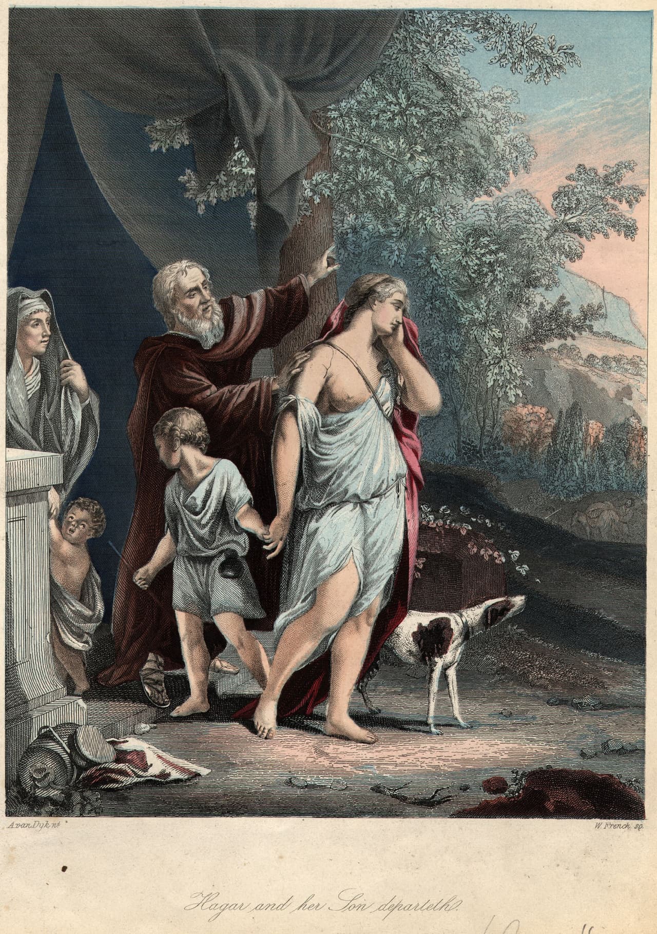 <b>Abraham y Sara</b>
<br>
<br>Esta historia está marcada por varios eventos: Sara era estéril y le ofrece a Abraham tener un hijo con la esclava Agar. Cuando esto ocurre, Sara es invadida por los celos y obliga a Agar a huir junto a su hijo, Ismael. Cuando son ya muy viejos, Dios le promete a Abraham que tendrá un hijo.