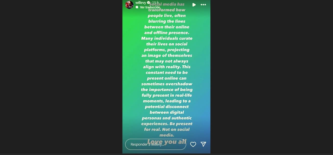 William Levy sorprende con mensaje, ¿indirecta?