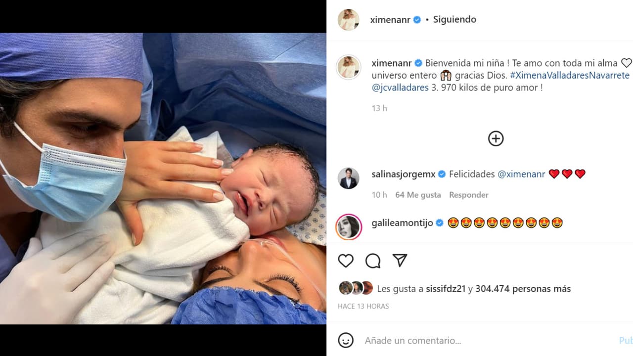 Esta es la primera foto de Ximena Navarrete con su hija.