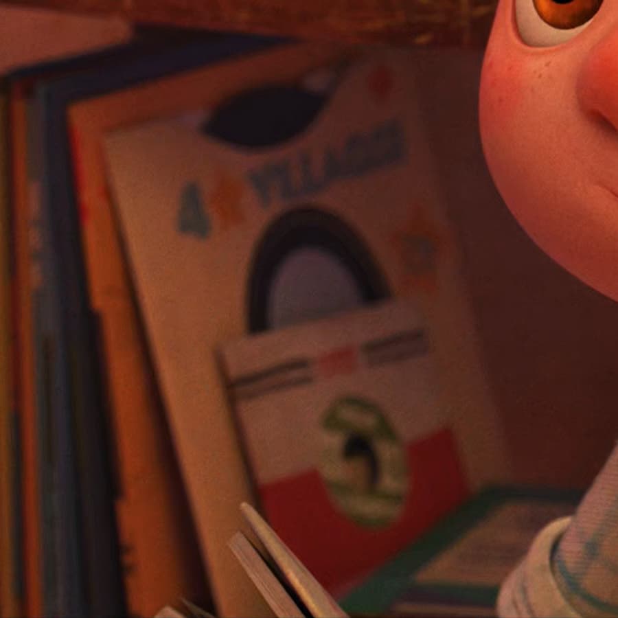 Detrás de Luca se puede ver una pequeña colección de discos y allí, se alcanza a distinguir un material de la boyband que tiene su representativa estrella.