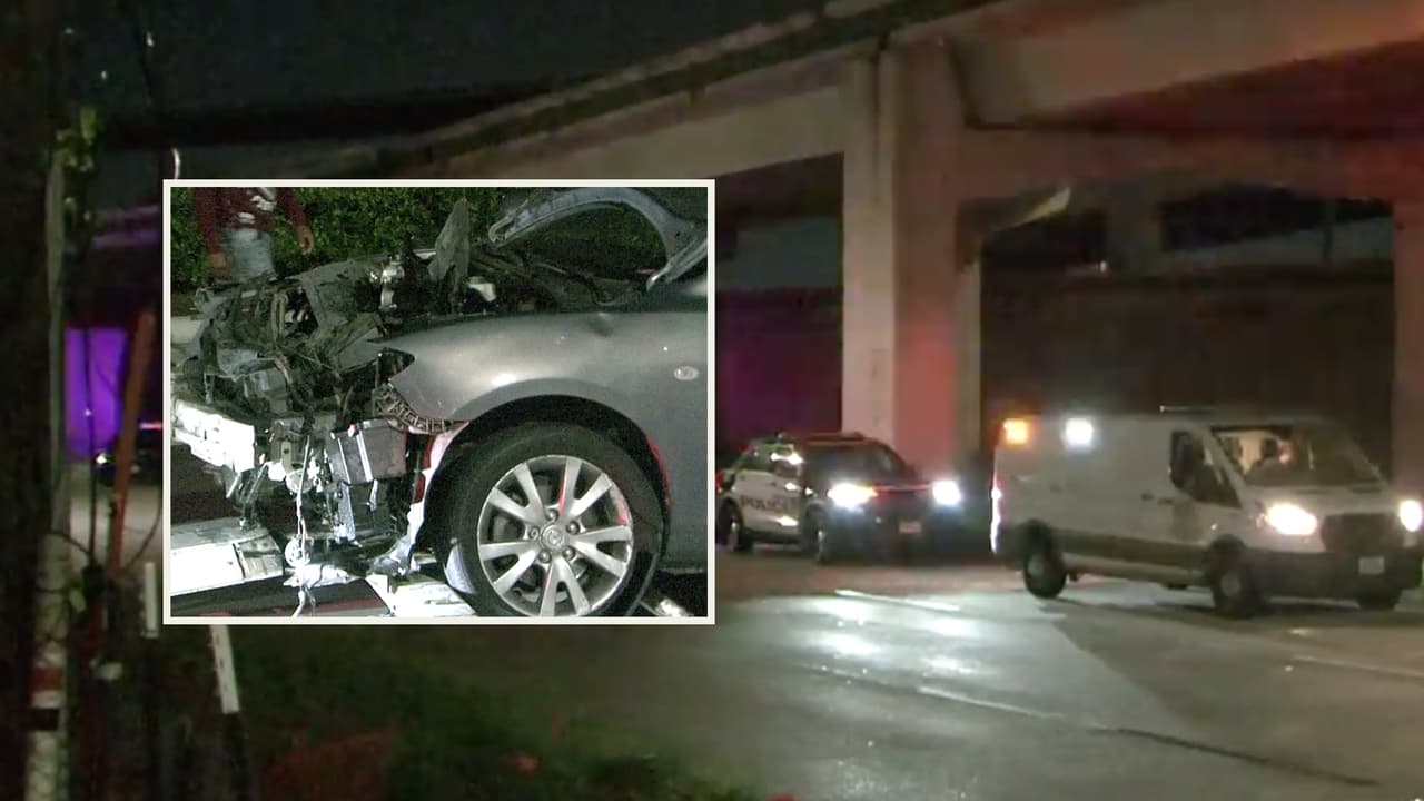 Muere adolescente de 17 años que choca su automóvil y salta de un paso elevado al norte de Houston