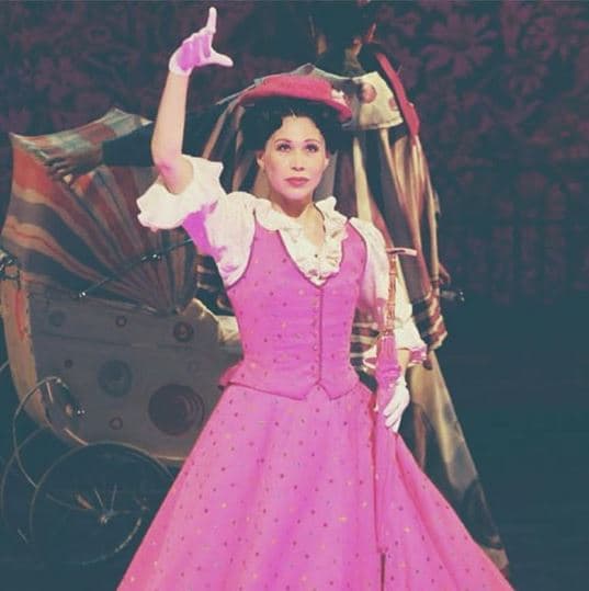 Protagonizó la obra musical en español "Mary Poppins" aunque su primera actuación profesional en esta área fue cuando participó en "La bella y la bestia".