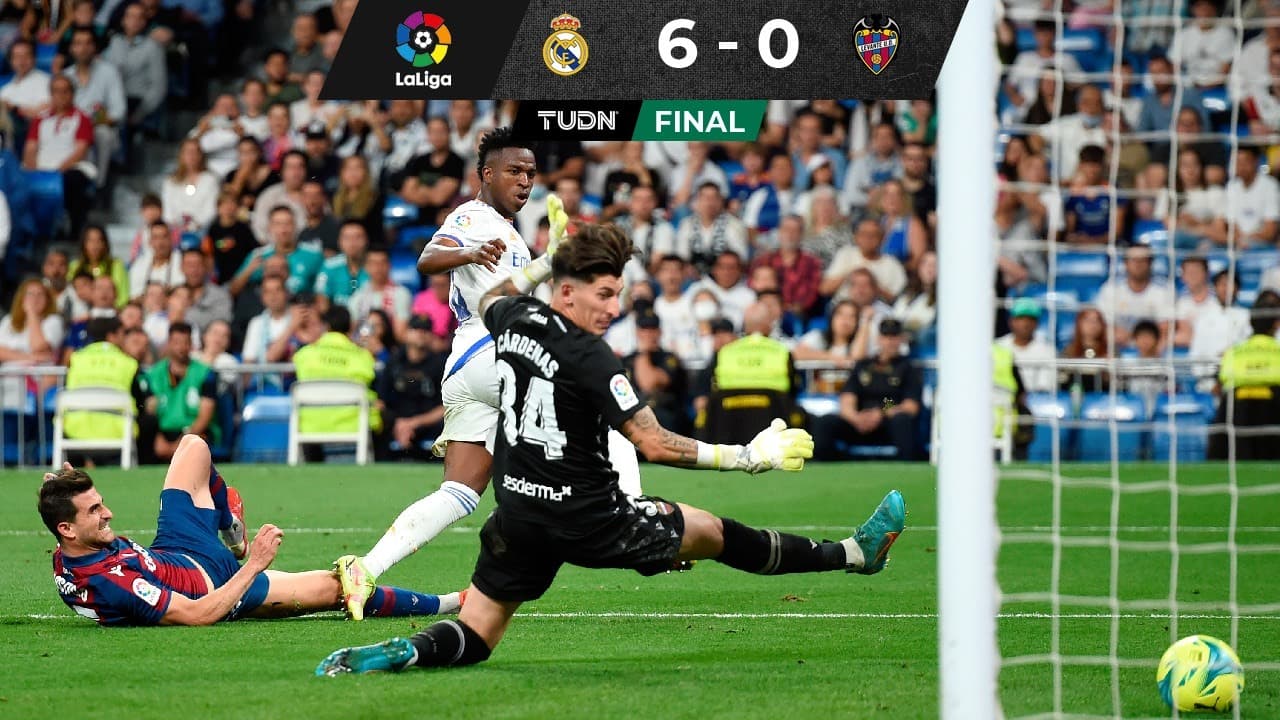 Real Madrid no tuvo piedad del Levante que confirmó su descenso