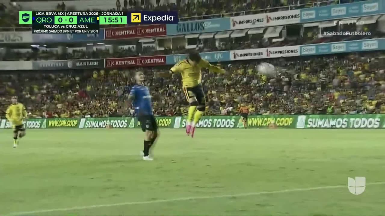 ¡Cerca el América! Alan Cervantes se quedó a nada de marcar