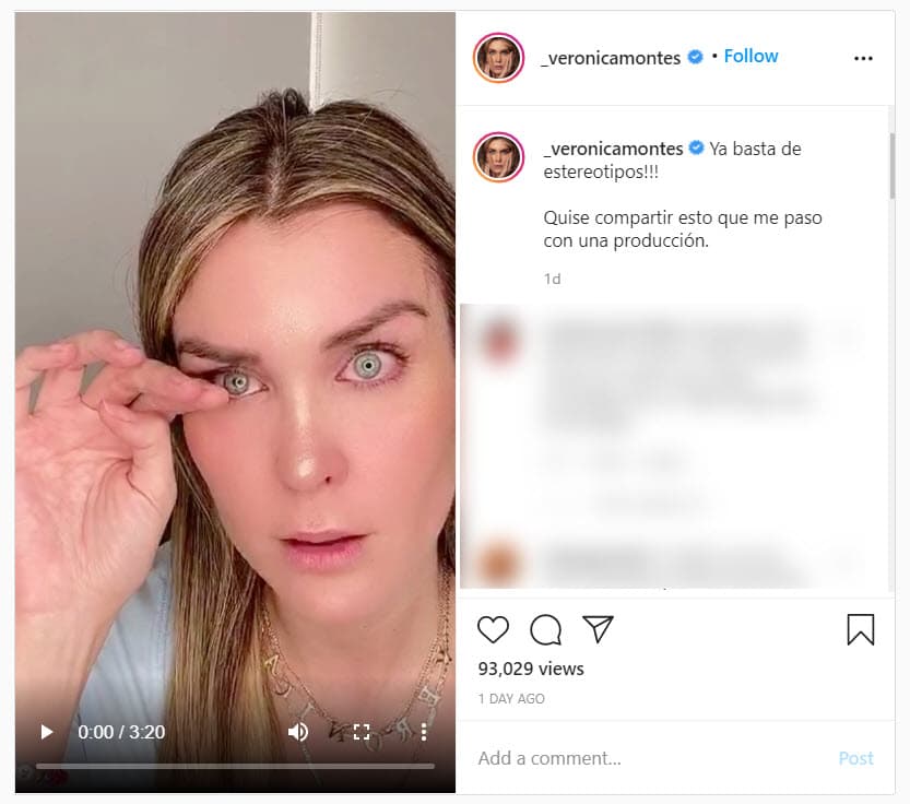 En un 
<a href="https://www.instagram.com/p/CCTpudsF35U/" target="_blank">video</a> publicado en su cuenta de Instagram donde se muestra 
<b>conmovida hasta el llanto</b>, la actriz peruana explica que accedió a participar en la producción para "retarme a mí misma".
<br>