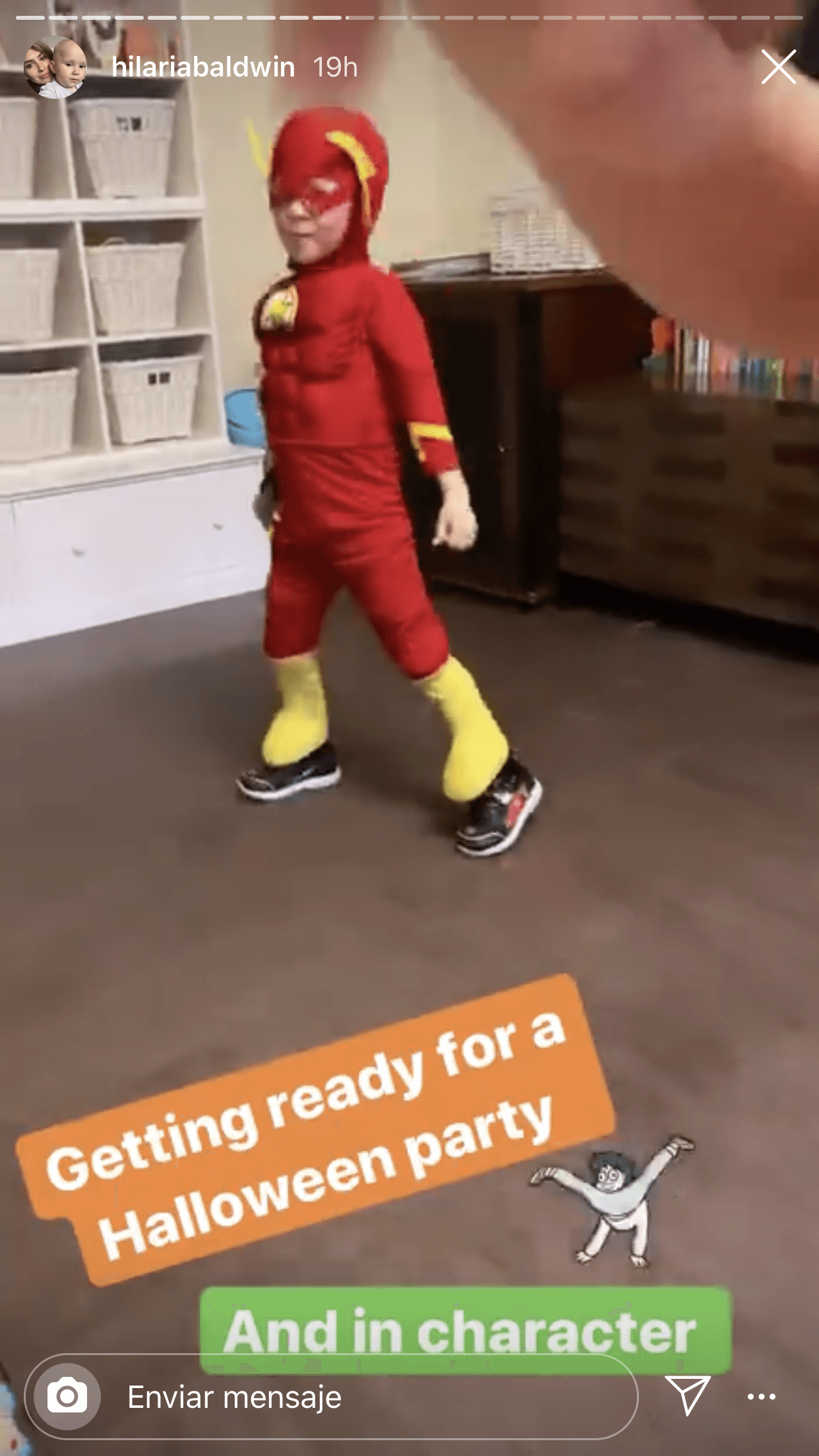 Los hijos de la española Hilaria Baldwin también participaron en las celebraciones de Halloween.