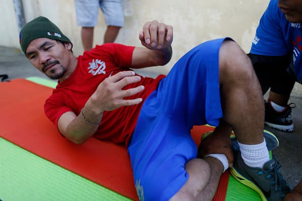Manny Pacquiao inició sus entrenamientos en Filipinas de cara a su combate contra Timothy Bradley en abril.
