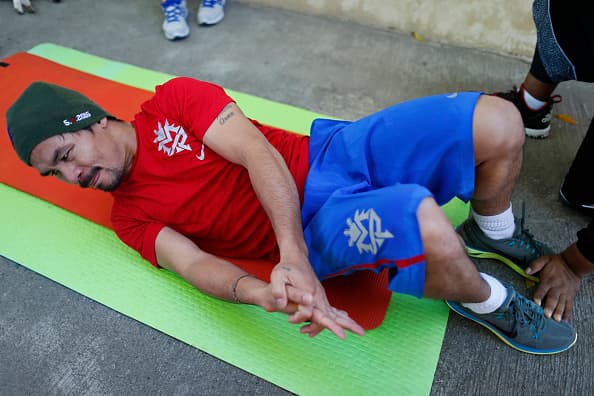 Manny Pacquiao inició sus entrenamientos en Filipinas de cara a su combate contra Timothy Bradley en abril.