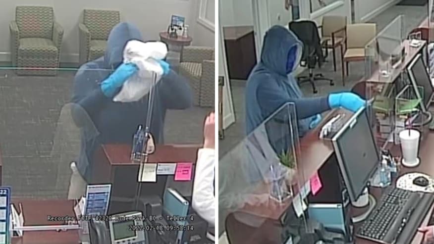 Hombre roba banco en Tampa y se disculpa con cajero: "Dios te bendiga" 