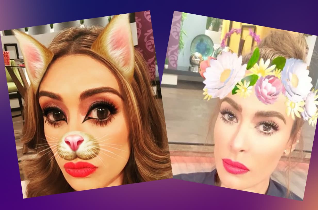 Galilea Montijo, presentadora de Premios Juventud, es maestra en el arte de la transformación, y gracias Snapchat puede ser desde una tierna gatita, hasta una guapa mujer con las coronas más cool. ¡Mira sus locuras!