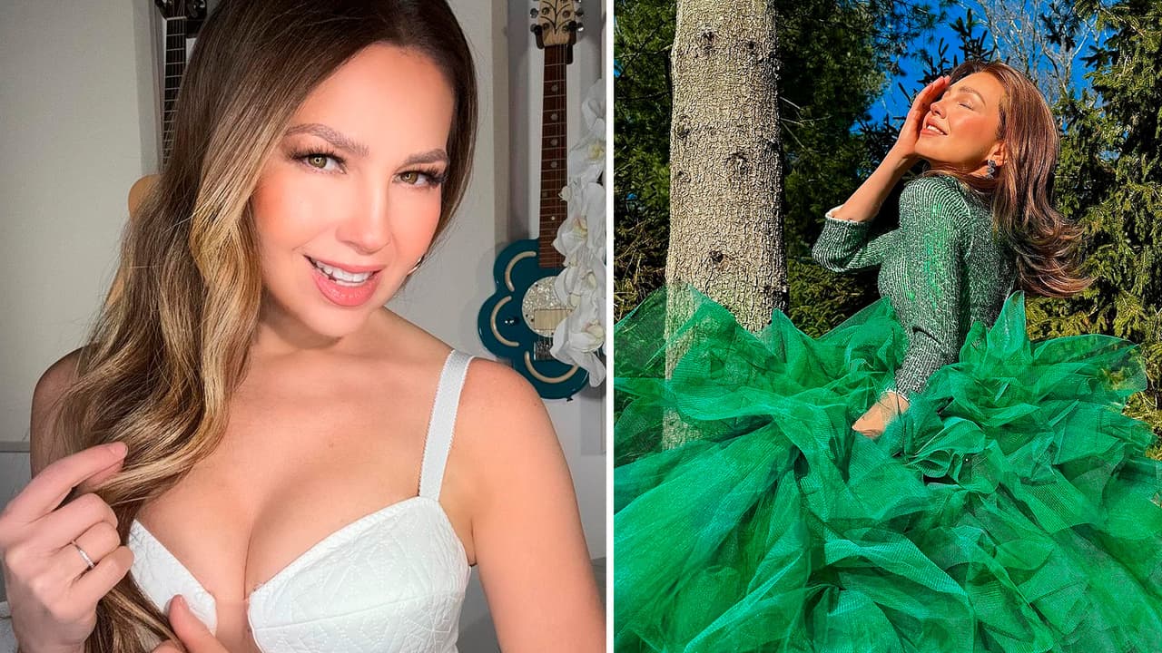 Thalía se transforma en arbolito de Navidad con ayuda de sus fans y el resultado es hermoso