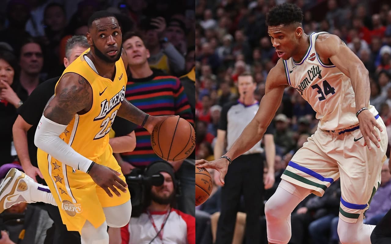 LeBron James y Giannis Antetokounmpo son los Jugadores de la Semana