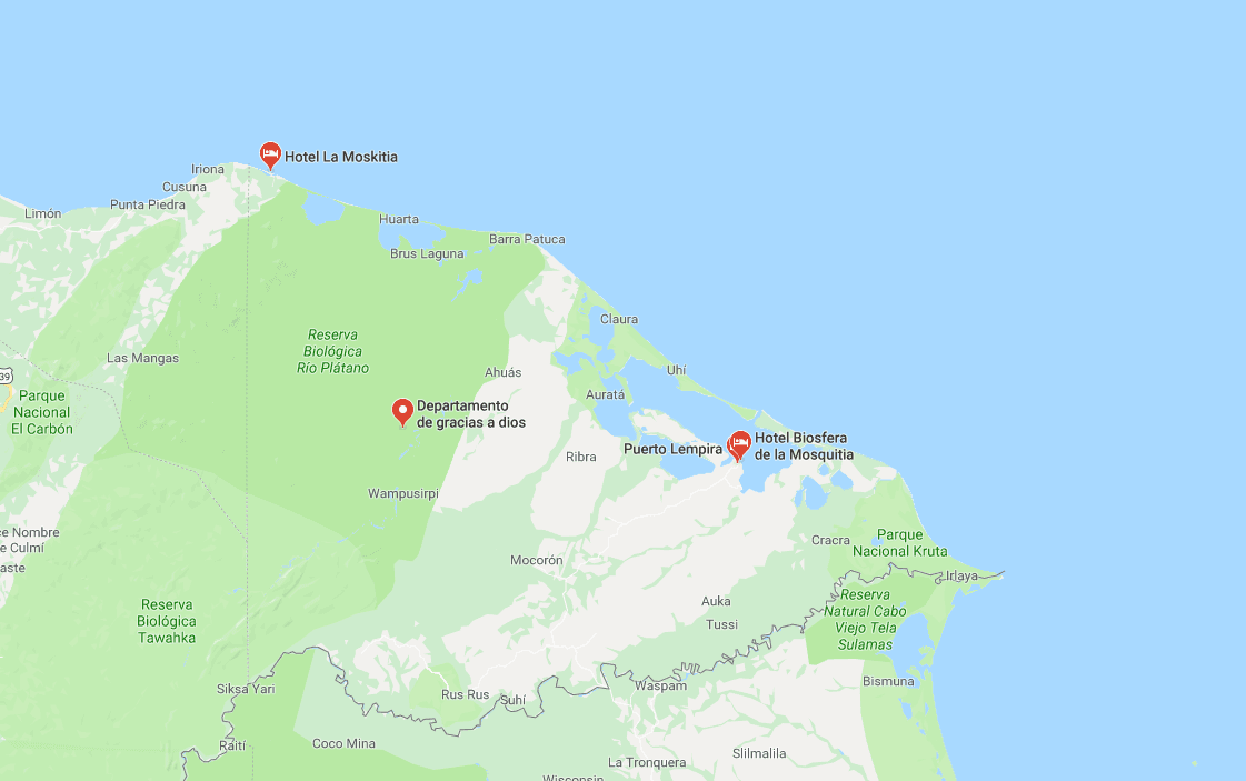 Región de la Mosquitia, Honduras.