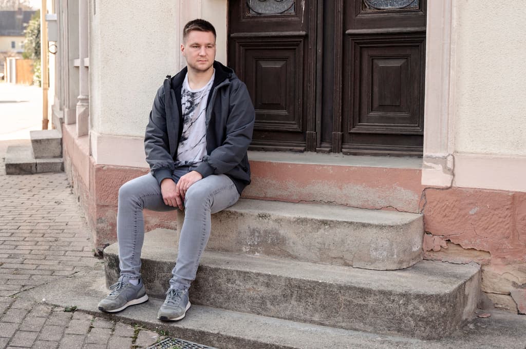 Lucas Sielaff en Bad Bibra, Alemania.