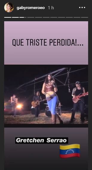 Además compartió algunos clips musicales de la fallecida cantautora.