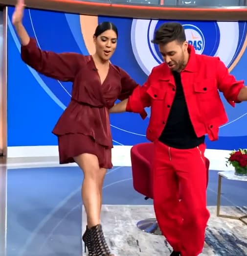 Prince Royce le mostró que tiene mucho sabor y juntos mostraron que llevan el ritmo en la sangre.
