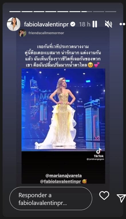 Cuando fue el concurso, Mariana Varela representó a Argentina y Fabiola Valentín a su natal Puerto Rico. 
<br>