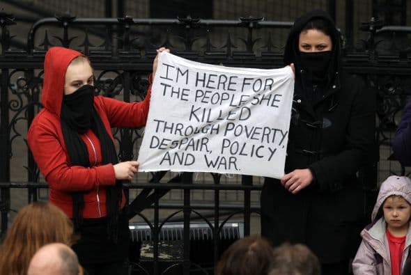 A algunas personas les molesta que Thatcher reciba un funeral tan fastuoso con fondos públicos.