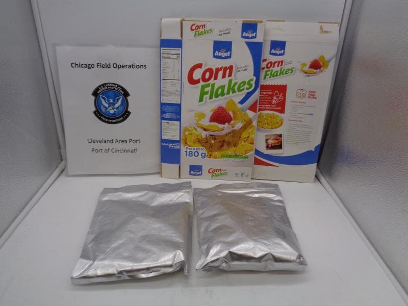 ¿Cereal glaseado? Narcos intentan pasar a EEUU 44 libras de cereal bañado en cocaína