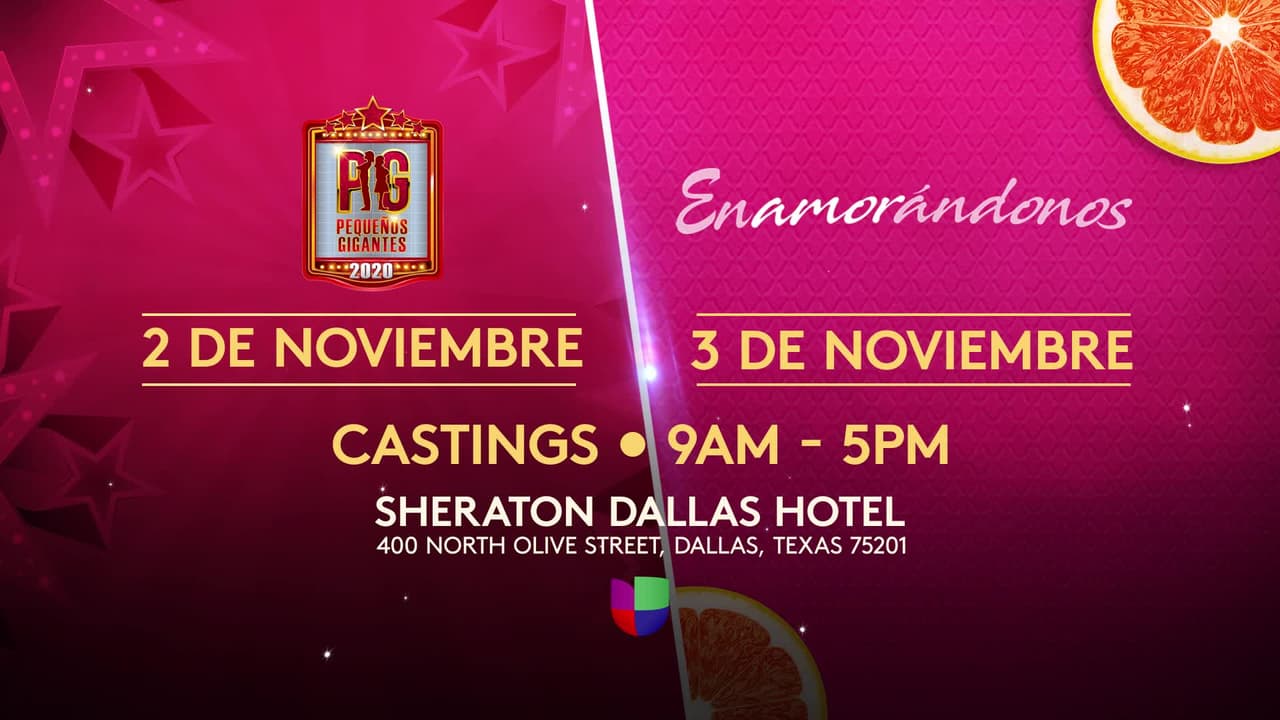 Univision está realizando audiciones en nuestra ciudad el próximo 2 y 3 de noviembre