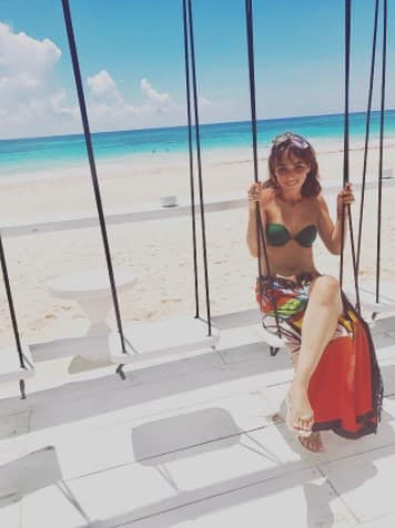 Con esta fotografía, Natalia Téllez, hizo saber a sus seguidores en redes sociales lo feliz que se encontraba: "a mi todo se me nota...cuando soy muy feliz es demasiado obvio".